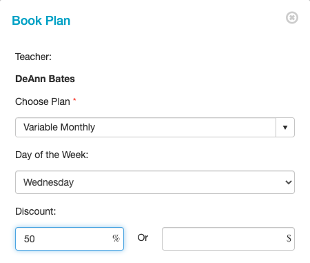 Book plan