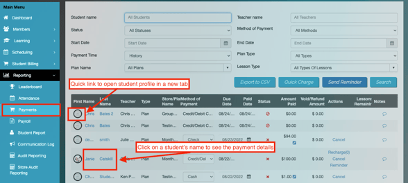 Payment Filters